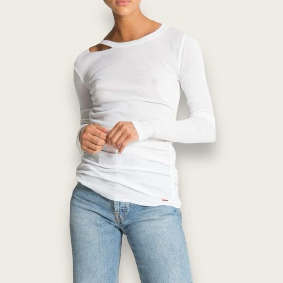 NWT | N:Philanthropy | Gavin Cutout Long-Sleeve T-Shirt | White | XL - Picture 1 of 15